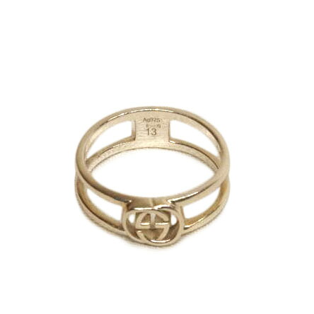 GUCCI グッチ/Ag925SVインターロッキングGスリムオープンリング/☆1695MI/ABランク/92【中古】｜ワンダーレックス 店