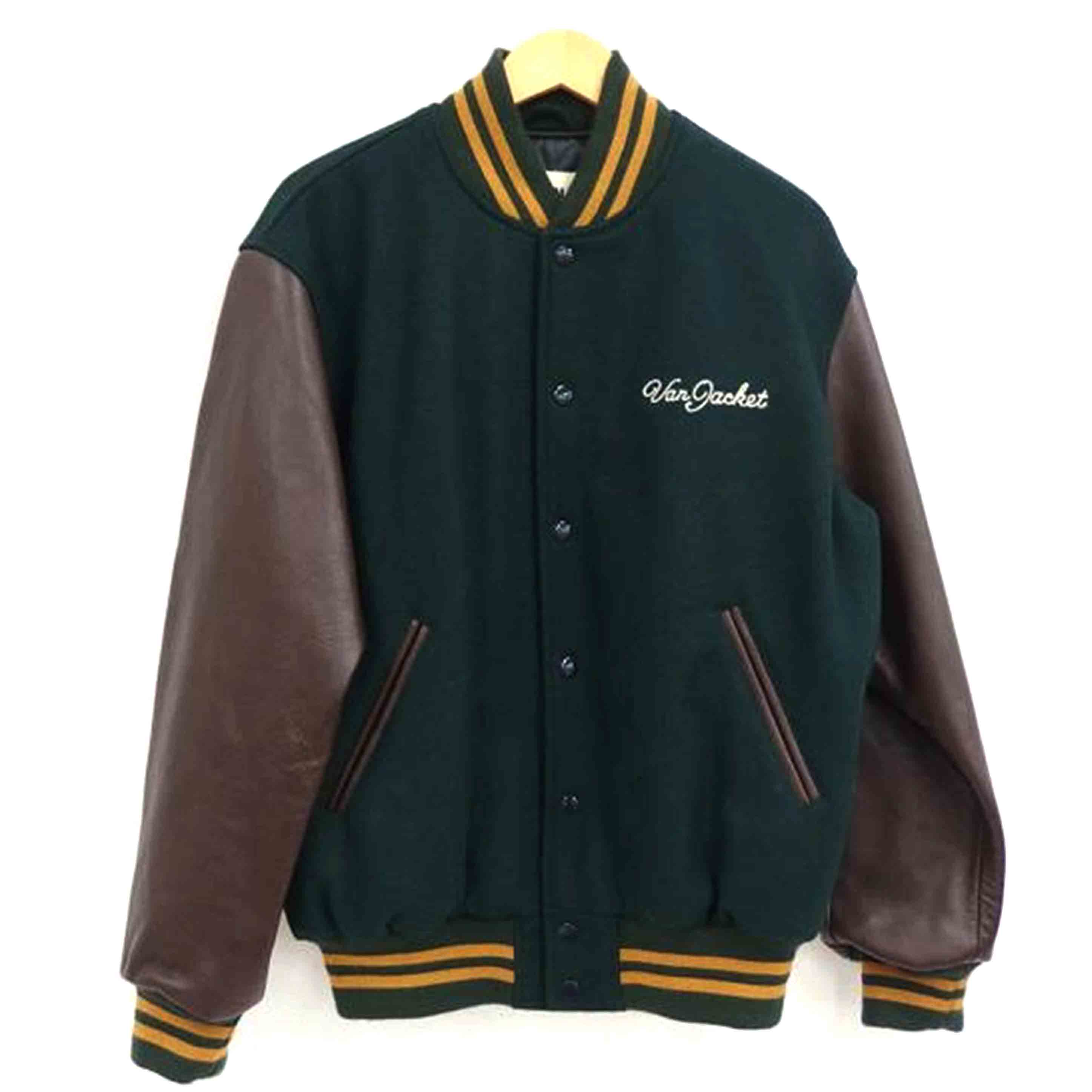 VAN ヴァン/プレミアムスタジアムジャンバー/緑茶/JW-124500/サイズLL/ABランク/82【中古】|ワンダーレックス 店