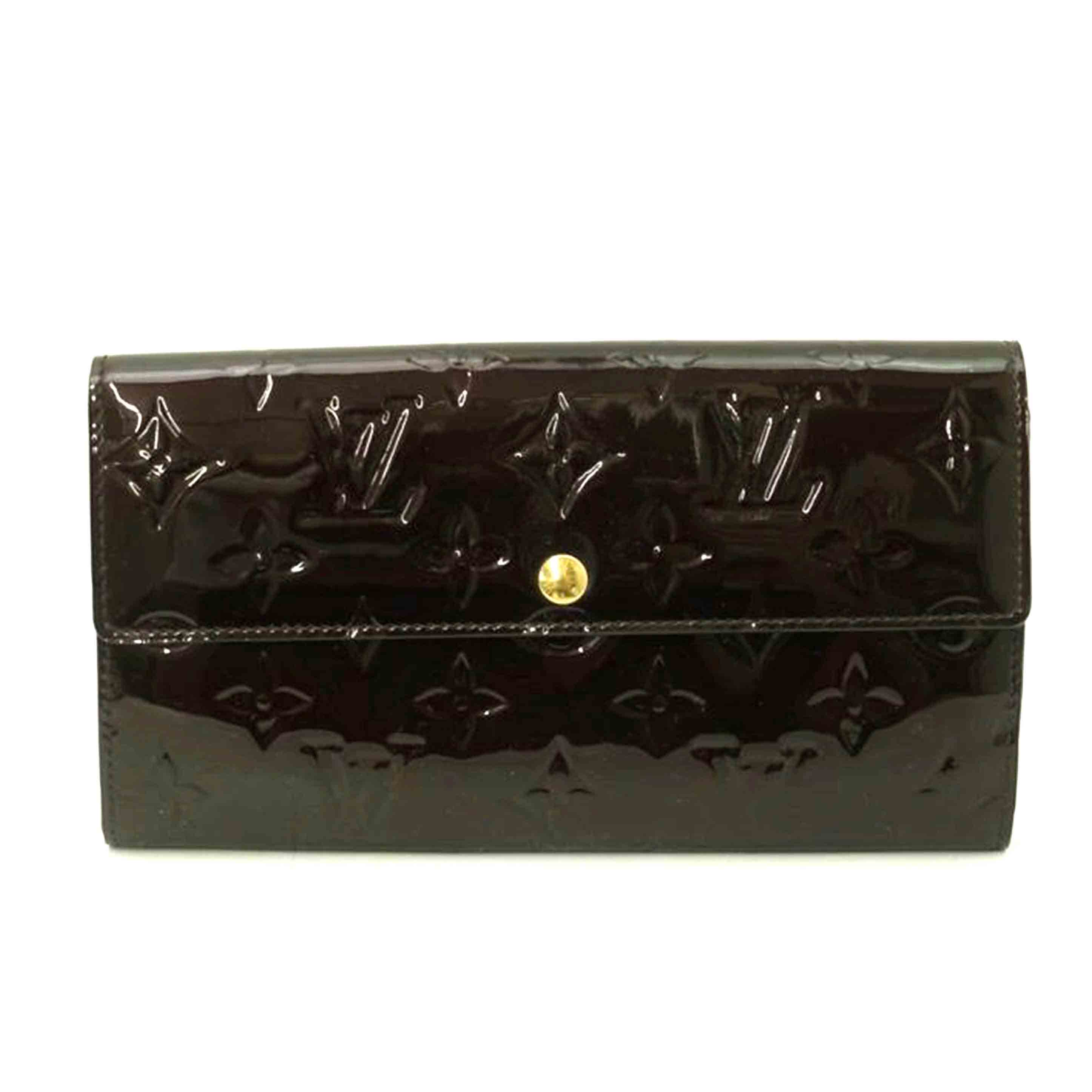 LOUIS VUITTON ルイ・ヴィトン/ポルトフォイユサラ/ヴェルニ/アマラント/M93524/TN3***/Aランク/69【中古】|ワンダーレックス 店