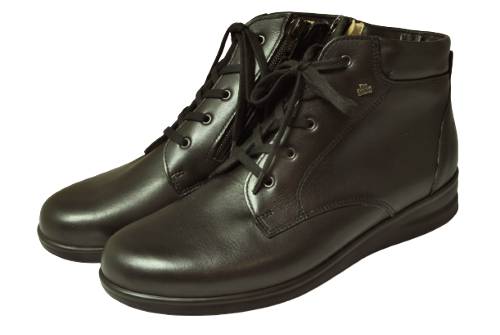 FinnComfort フィンコンフォート フィンスリム レディース 細足さんモデル 3405 ERL 黒 アーチサポートインソール入り 足の細い方向けのショートブーツ|WONDERSHOES店
