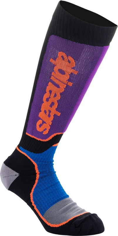 Alpinestars / アルパインスターズ ブラック/パープル/ブルー 子供用 MX Plus ソックスサイズ ML | 4742324-1246-ML