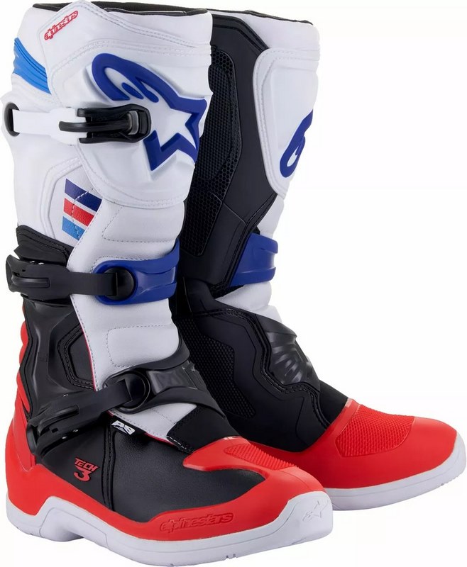 Alpinestars / アルパインスターズ Tech 3 ブーツ ブラック- レッド- ホワイト | 2013018-2307