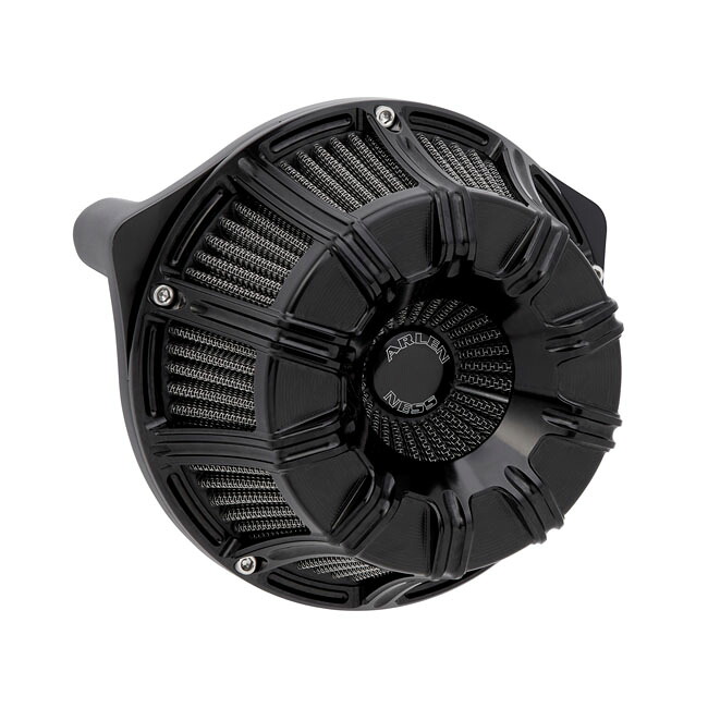 ARLEN NESS inverted air cleaner kit '10-Gauge'. All black | 590377
