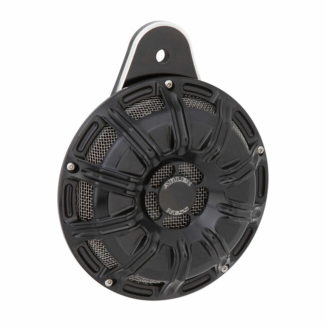 ARLEN NESS billet horn kit- 10-Gauge. All Black | 590395