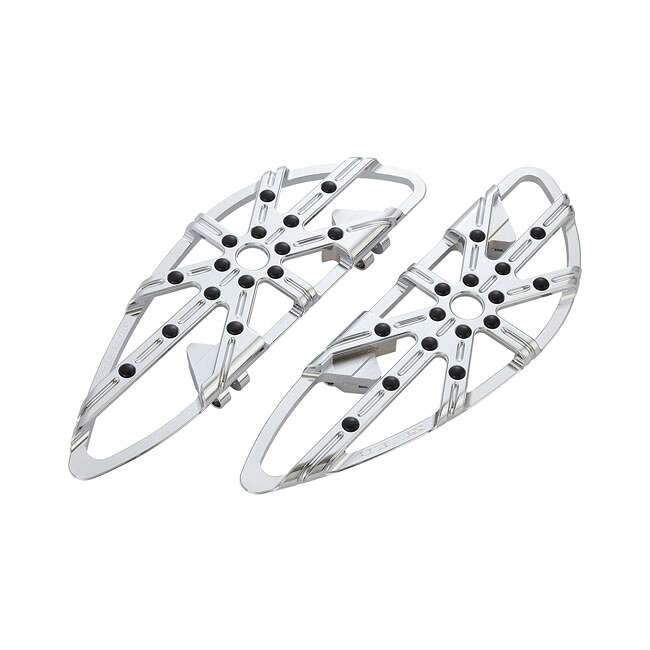 ARLEN NESS M8 Softail 10-Gauge rider floorboards. Chrome | 599461