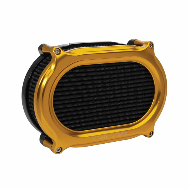 ARLEN NESS Stage 2 Oval Upgrade Air Cleaner kit. Gold | 700822｜ワンダーテック