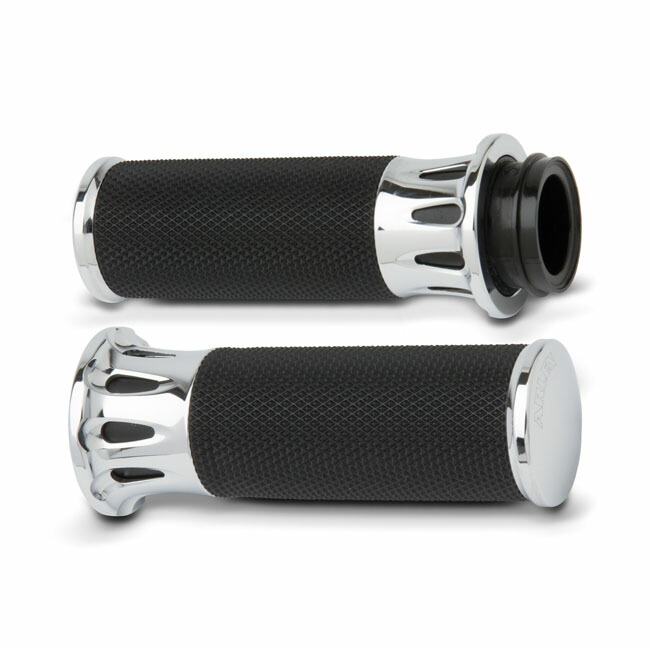 ARLEN NESS Fusion billet deep cut grips chrome | 958961|ワンダーテック