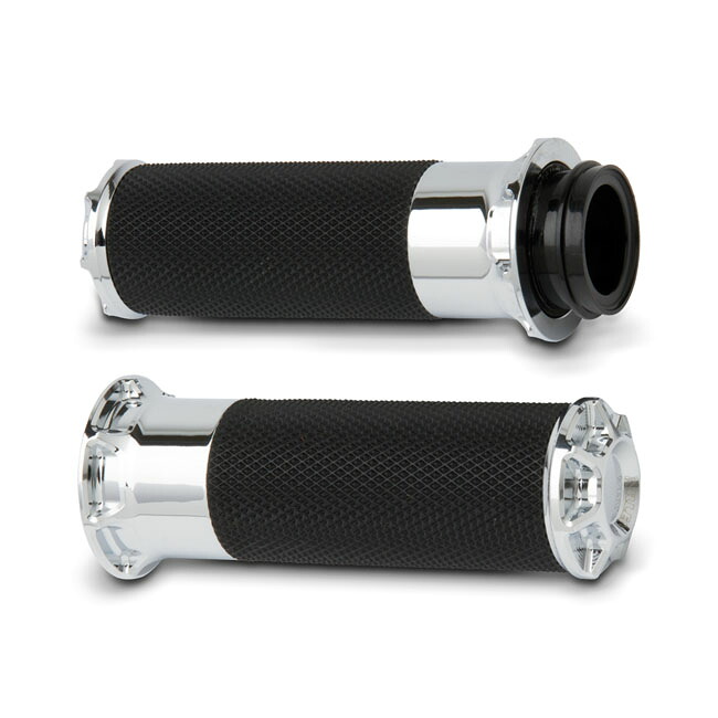 ARLEN NESS Fusion billet beveled grips chrome | 960342