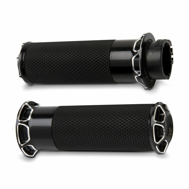 ARLEN NESS Fusion billet beveled grips black | 960343
