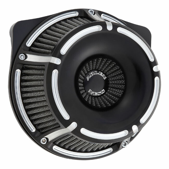 ARLEN NESS inverted air cleaner kit 'Slot Track'. Black CC | 960371