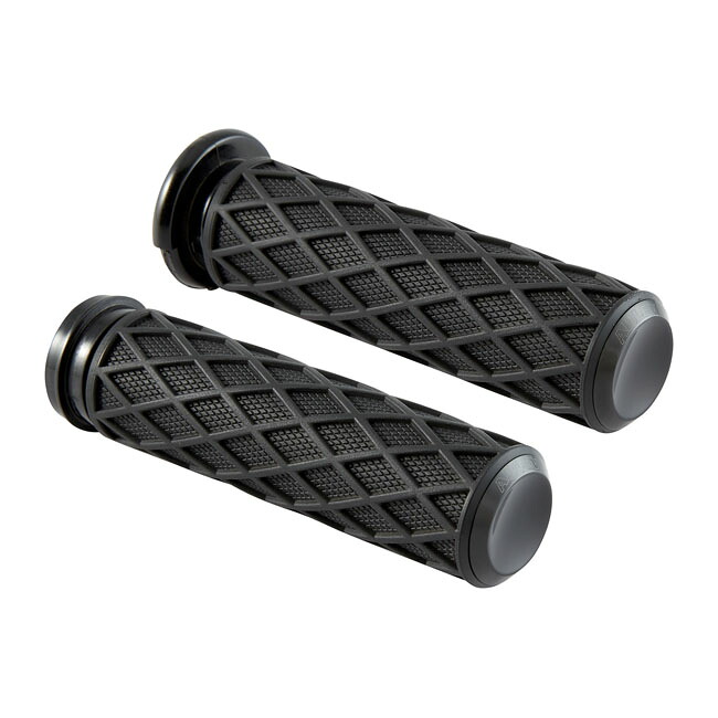 ARLEN NESS Diamond handlebar grip set. Black | 975533｜ワンダーテック