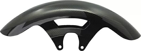 Arlen Ness / アレンネス Carbon Fiber 19" Cafe フロントフェンダー ブラック Gloss | 210-011｜ワンダーテック