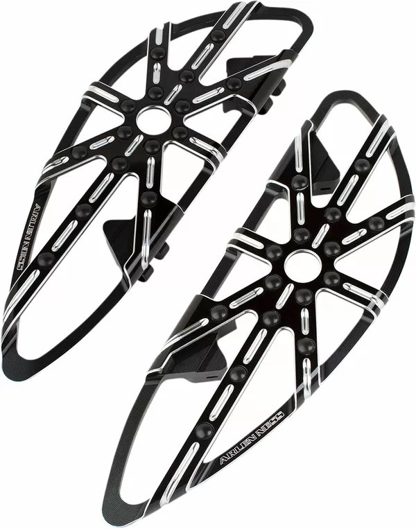 Arlen Ness / アレンネス Adjustable ドライバーフロアボード ブラック | 410-005