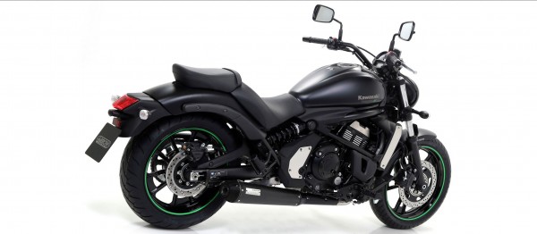 ARROW / アロー KAWASAKI VULCAN S 650 '14/15 Eマーク証 ステンレス DARK 2:1 REBEL フルシステム カーボ | 74501RB