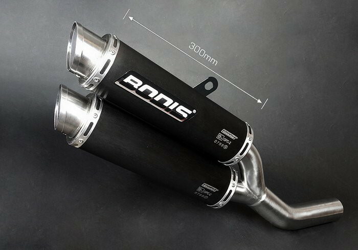 Bodis（ボディス）スリップオンマフラー ステンレス GPC-X2 －ブラック－　Z800e (13-) | KZ800-002