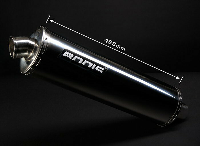 Bodis（ボディス）Oval 1 ボルトオンマフラー (キャタライザーなし) Eマーク ステンレス GSX-R | SGSXR600-001