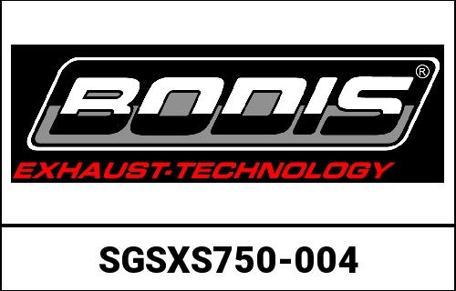 Bodis（ボディス） V4-M-GE- スリップオン- ステンレススチール ブラック for SUZUKI GSX-S750 /GSR750 (2017-2019) | SGSXS750-004
