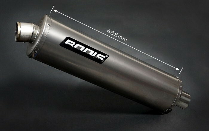 Bodis（ボディス）スリップオンマフラー フルチタン Oval 1OK G Eマーク SV650 | SSV650-002