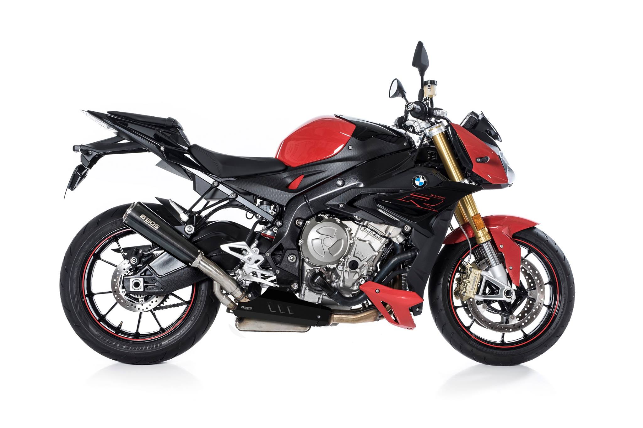 BOS / ボス SSEC RR スリップオンエキゾースト EG (Euro 4) カーボンスチール BMW S 1000 R 2017- | 1700011CS
