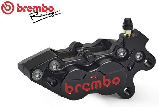 Brembo / ブレンボ ブラックWITH レッド LOGO フロントアキシャル 右 ブレーキキャリパー CNC P4-40RR | 20475667