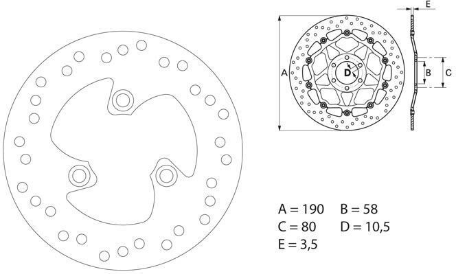 BREMBO / ブレンボ ORO (オーロ) ブレーキディスク ラウンドフィックス | 68B40716|ワンダーテック