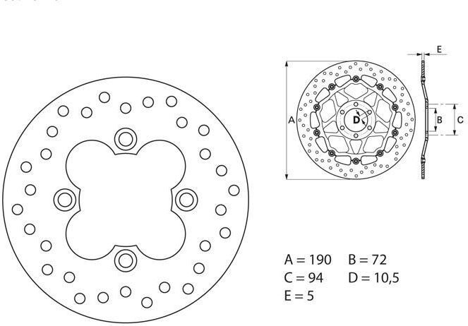 BREMBO / ブレンボ ORO (オーロ) ブレーキディスク ラウンドフィックス | 68B40720｜ワンダーテック