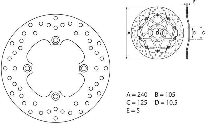 BREMBO / ブレンボ ORO (オーロ) ブレーキディスク ラウンドフィックス | 68B40780 15,750円