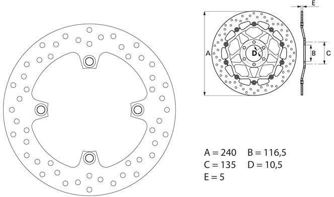BREMBO / ブレンボ ORO (オーロ) ブレーキディスク ラウンドフィックス | 68B40783|ワンダーテック