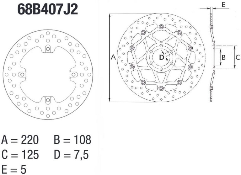 BREMBO / ブレンボ SERIE ORO (オーロ) (セリエ オーロ) フィックスド(固定)ラウンド リアブレーキ | 68B407J2|ワンダーテック