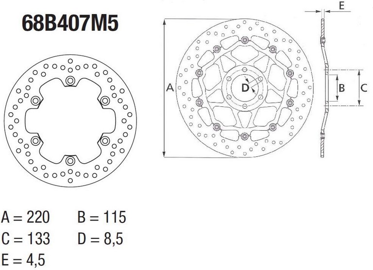 BREMBO / ブレンボ ORO (オーロ) ブレーキディスク ラウンドフィックス | 68B407M5|ワンダーテック