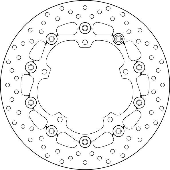 BREMBO / ブレンボ SERIE ORO (オーロ) (セリエ オーロ) semi-フローティングラウンド リアブレーキ | 78B40849