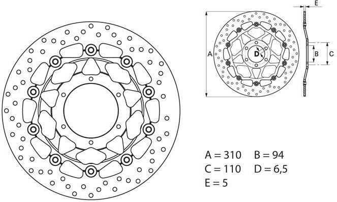 BREMBO / ブレンボ ORO (オーロ) ブレーキディスク ラウンドフローティング | 78B40867｜ワンダーテック