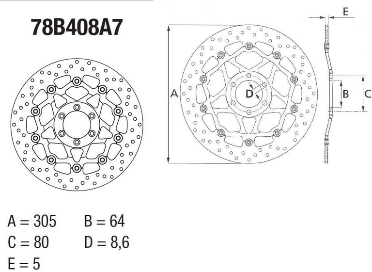BREMBO / ブレンボ ORO (オーロ) ブレーキディスク ラウンドフローティング | 78B408A7｜ワンダーテック