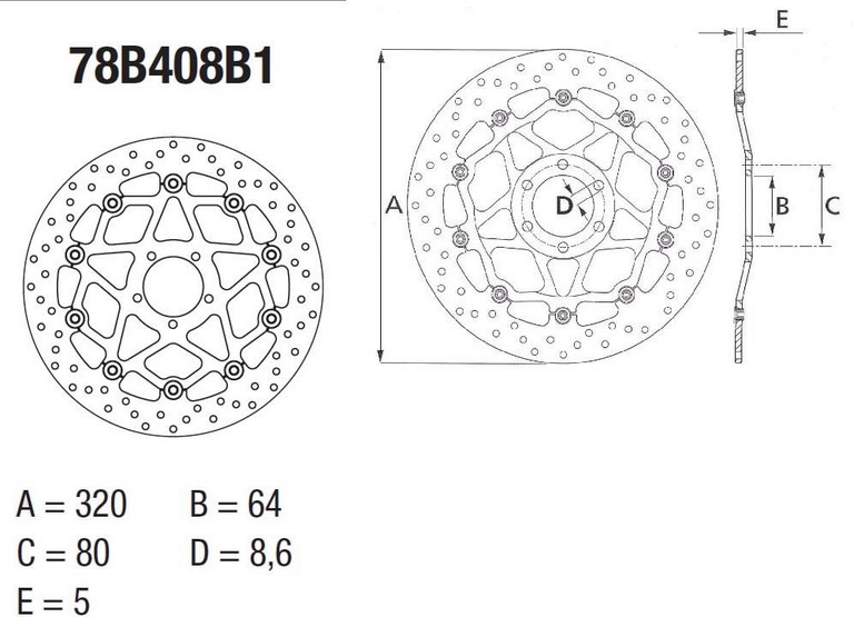 BREMBO / ブレンボ ORO (オーロ) ブレーキディスク ラウンドフローティング | 78B408B1|ワンダーテック