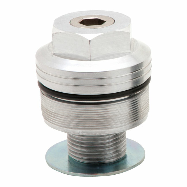 BURLY- 49mm fork spring preload adjusters. Clear anodized | 533055