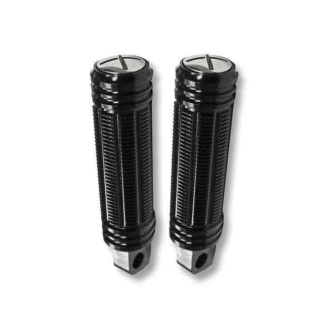 BURLY- Stash foot pegs. Black anodized | 558710