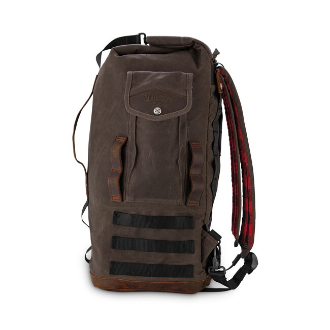 BURLY Voyager sissy bar backpack dark oak | 577972