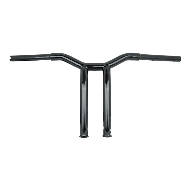 BURLY- Dominator raked 1-1/4" T-bar 12" rise. Gloss black | 928204|ワンダーテック