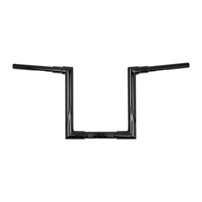 BURLY- 1-1/2" Jason bar- 12" rise. Black | 975022|ワンダーテック