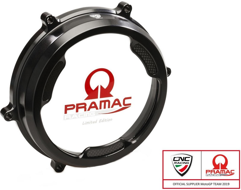 CNC Racing / シーエヌシーレーシング クリア オイルバスクラッチ cover with カーボンファイバー inlay for Ducati Panigale Pramac Racing Lim. Ed. ブラック | CA201BPR 42,185円