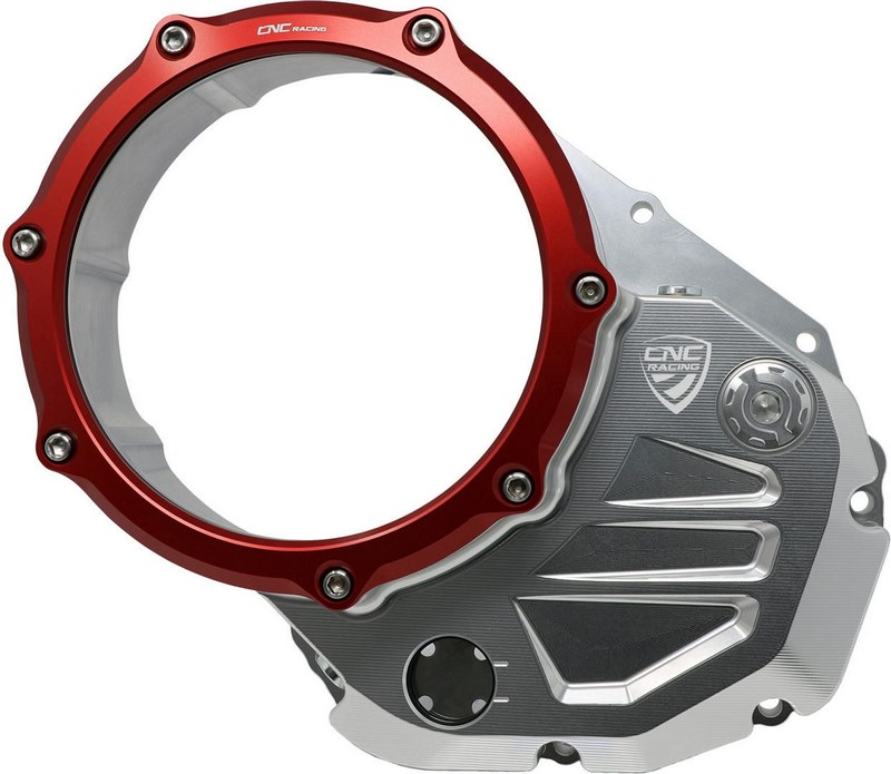 CNC Racing / シーエヌシーレーシング クリアカバー オイルバスクラッチ Ducati バイカラー | CA503SR