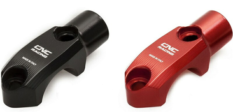 CNC Racing / シーエヌシーレーシング Brembo Master シリンダークランプ + ミラーマウント スレッド M8 左側 レッド | CV013R