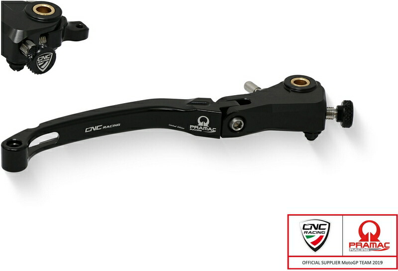 CNC Racing / シーエヌシーレーシング Brake lever Race - folding Pramac Racing リミテッドエディション ブラック | LBR04BPR