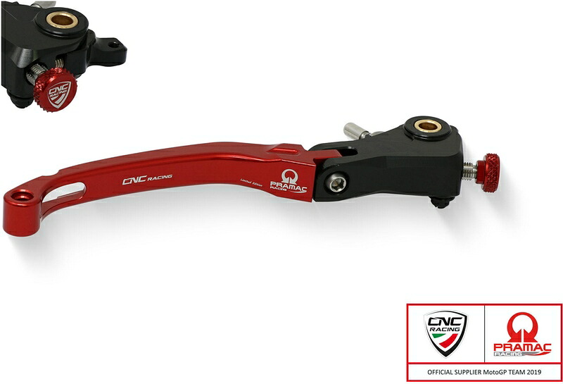 CNC Racing / シーエヌシーレーシング Brake lever Race - folding Pramac Racing リミテッドエディション レッド | LBR16RPR