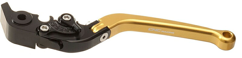 CNC Racing / シーエヌシーレーシング クラッチレバー - ロング可倒式 180 mm ゴールド | LCF43G｜ワンダーテック