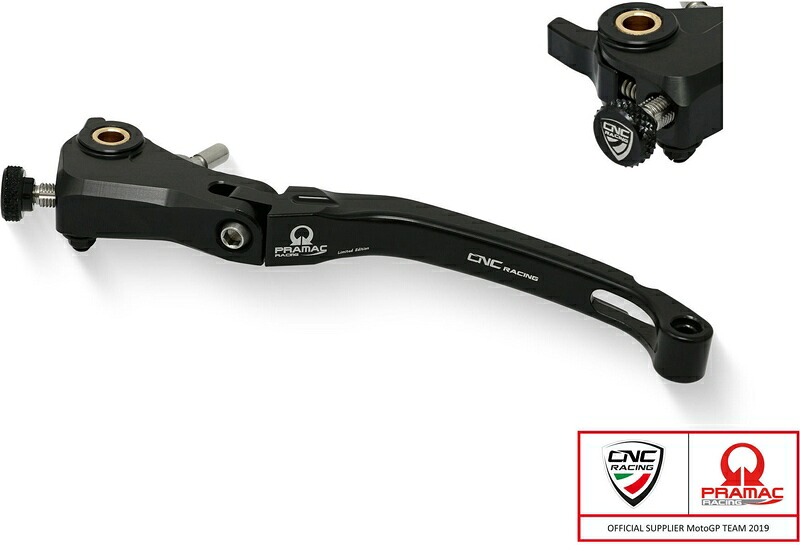 CNC Racing / シーエヌシーレーシング Clutch lever Race - folding Pramac Racing リミテッドエディション ブラック | LCR12BPR｜ワンダーテック