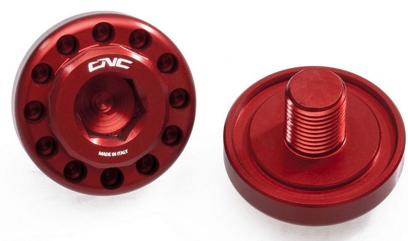 CNC Racing / シーエヌシーレーシング Central Bolt Kit For Oem Rearsets Ducati レッド | PEV01R｜ワンダーテック