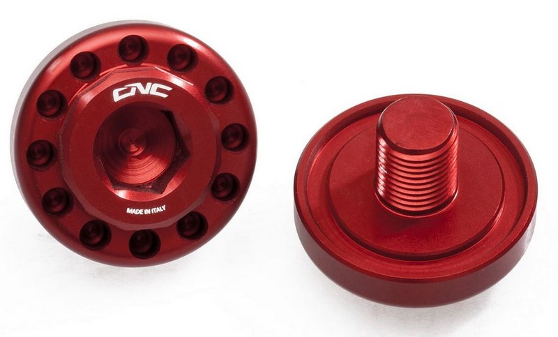CNC Racing / シーエヌシーレーシング Central Bolt Kit For Oem Rearsets Ducati レッド | PEV02R