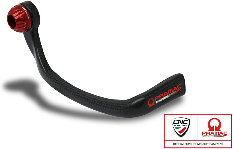 CNC Racing / シーエヌシーレーシング ブレーキガード カーボン Race - Protection フロントブレーキ レバー glossy カーボン Pramac Racing リミテッドエディション レッド | PL150KRPR