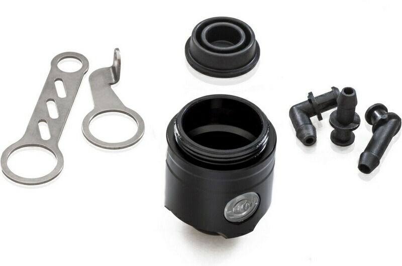 CNC Racing / シーエヌシーレーシング フルードリザーバーリアブレーキ / クラッチ 12 Ml With Level Window - Only Body ブラック | SEB12B